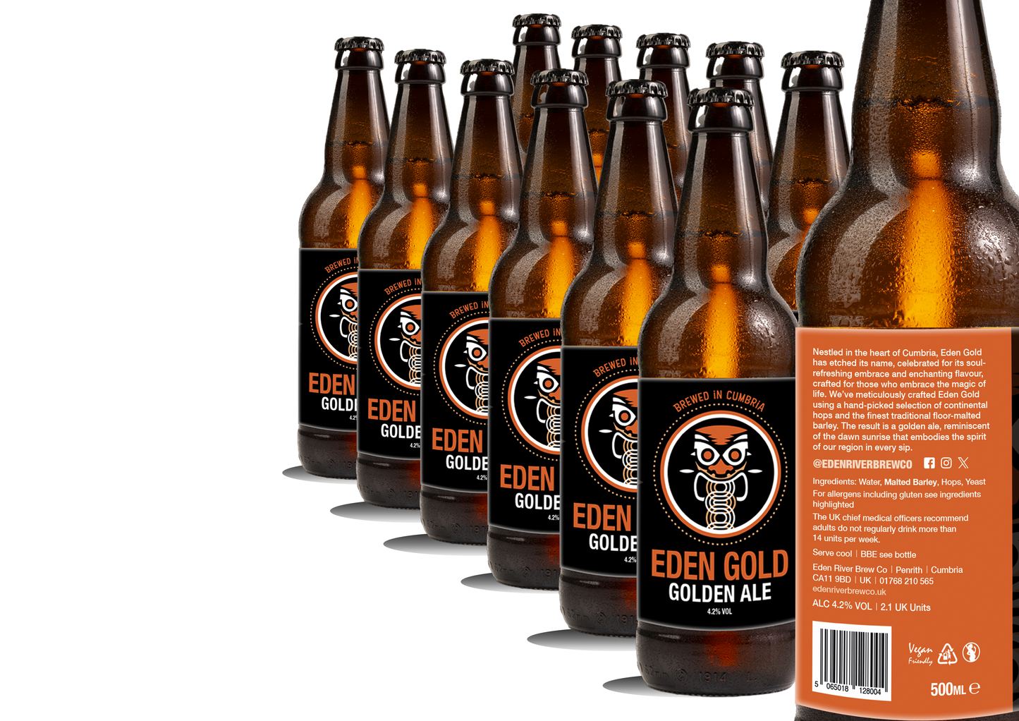 Tiki / Eden Gold Golden Ale / 12 x 500ml Bottle